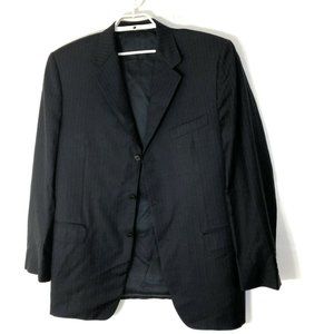 Canali Italy Blue Pinstripe Sport Coat Suit Jacket